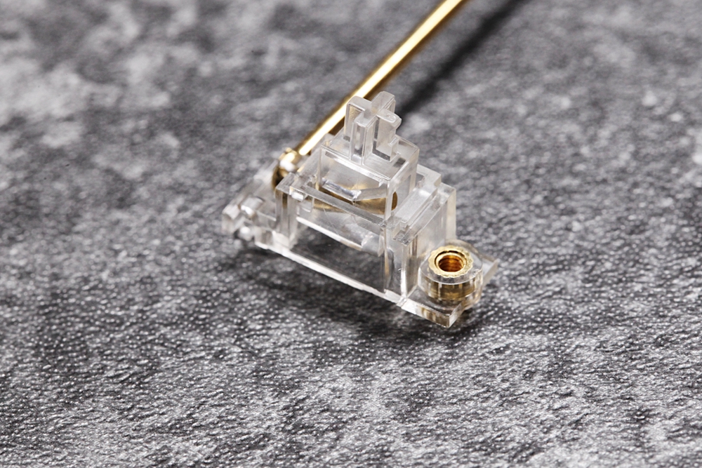 Everglide Transparent Gold Pla - đánh giá và giá Keyboard Gaming Transparent