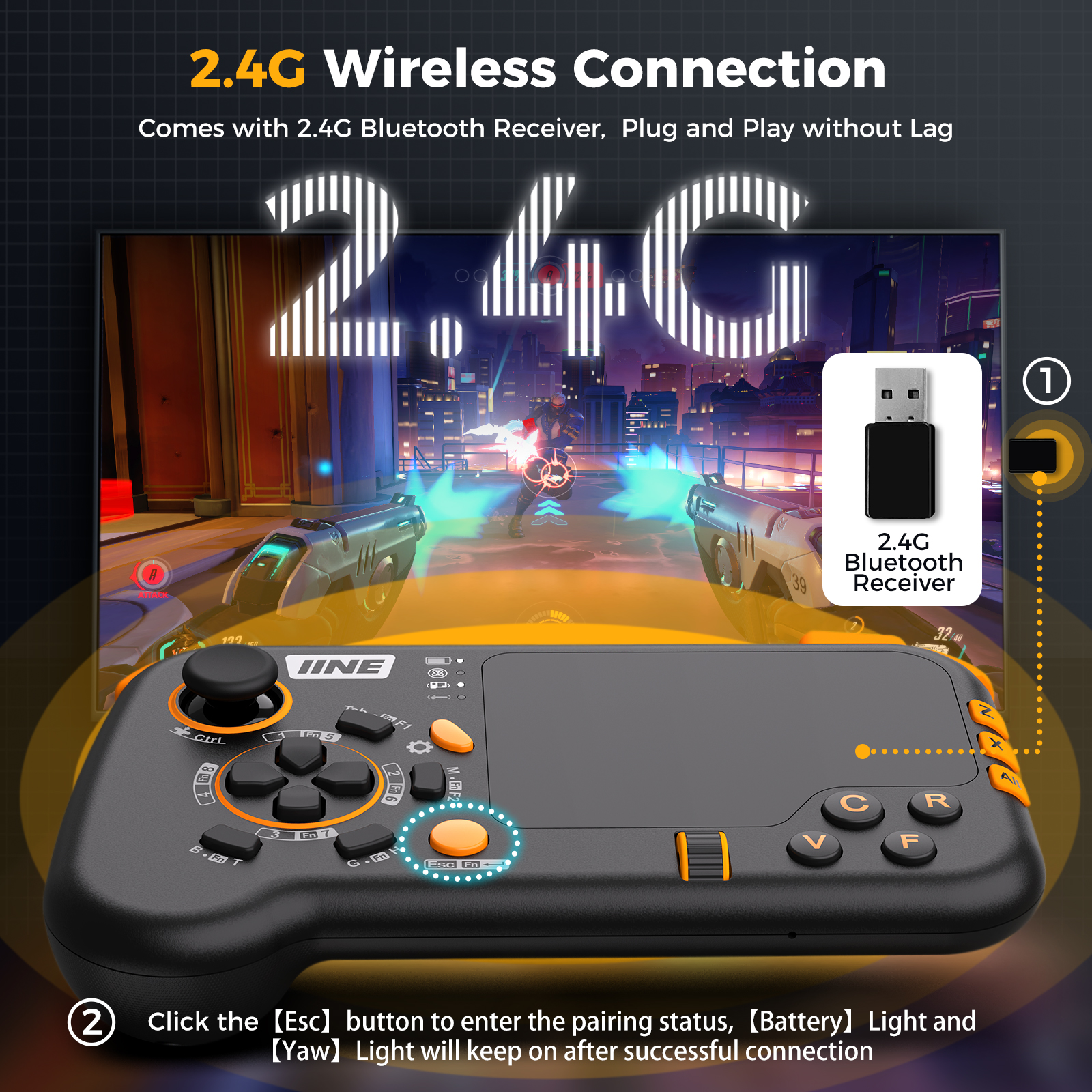 IINE Ungrade Wireless Mouse-Pa - đánh giá và giá Gaming Keyboard Extension
