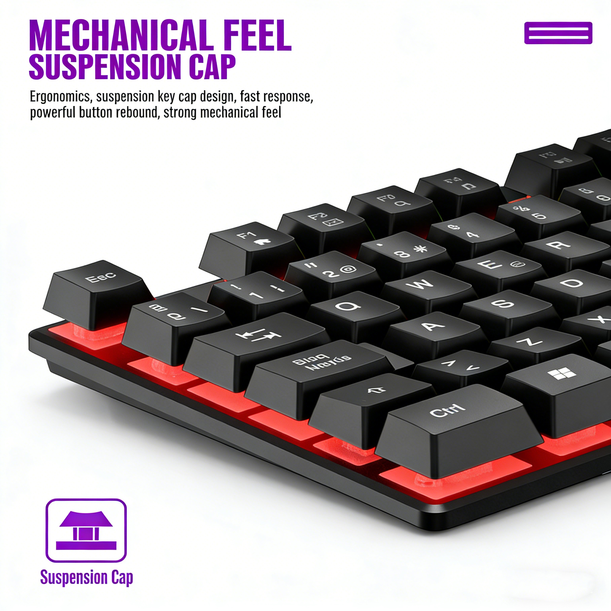 Mechanical feel Gaming Keyboar - đánh giá và giá Gaming Keyboard Half
