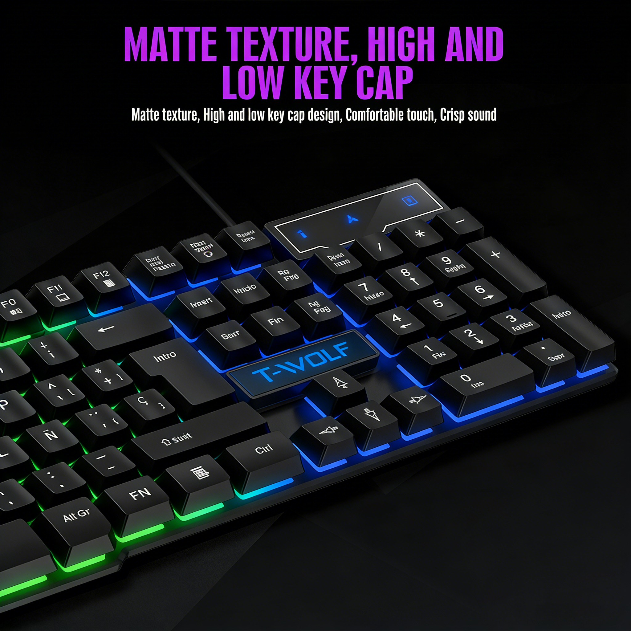 Mechanical feel Gaming Keyboar - đánh giá và giá Gaming Keyboard Half