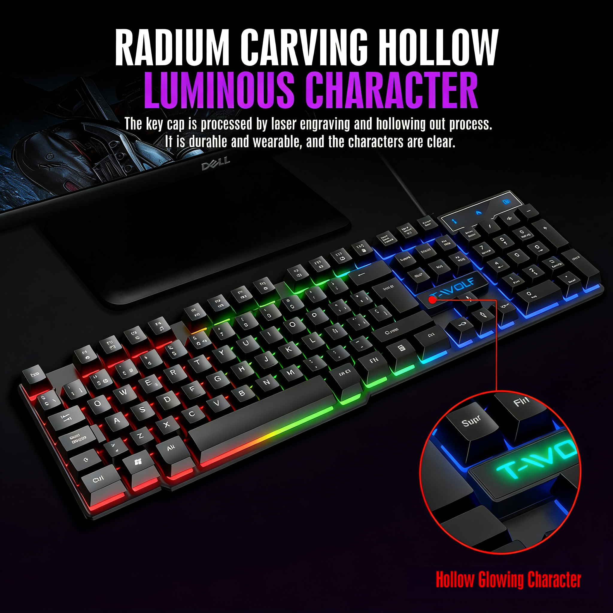 Mechanical feel Gaming Keyboar - đánh giá và giá Gaming Keyboard Half