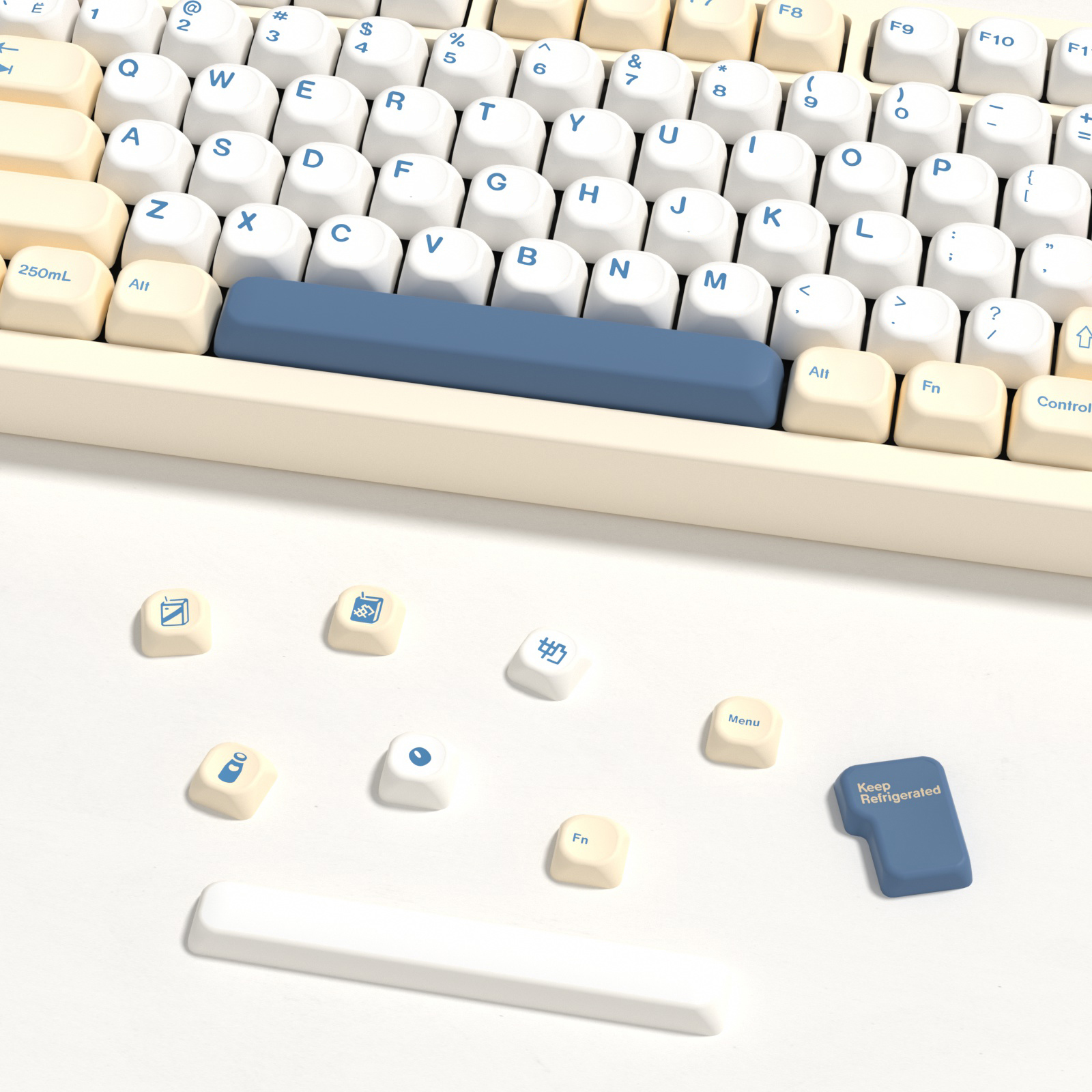 KBDiy GMK Soymilk Keycaps Retr - đánh giá và giá Gaming Keyboard Number Pad