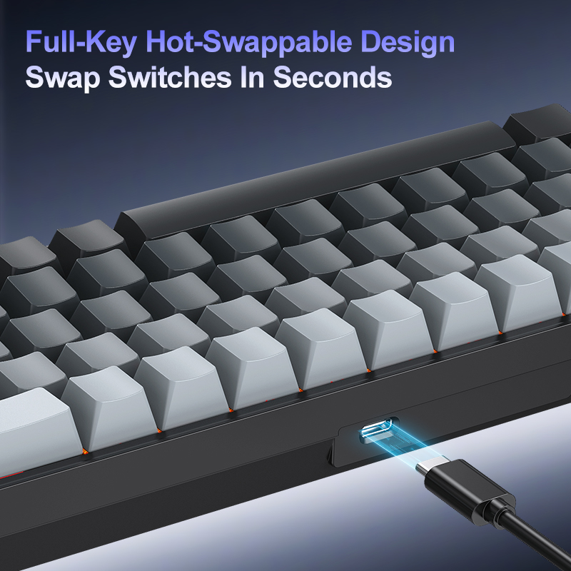 APAYADO A68 Wired Mechanical K - đánh giá và giá Gaming Keyboard Half