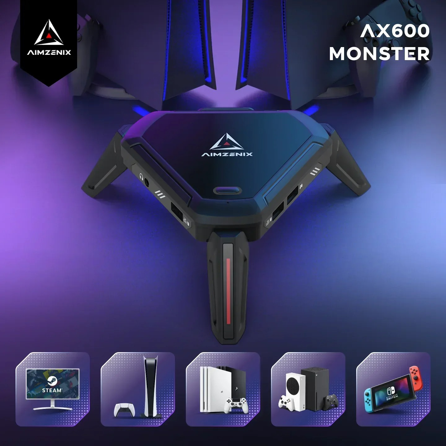 AIMZENIX AX600 MONSTER Pro Key - đánh giá và giá Gaming Keyboard And Mouse For Xbox