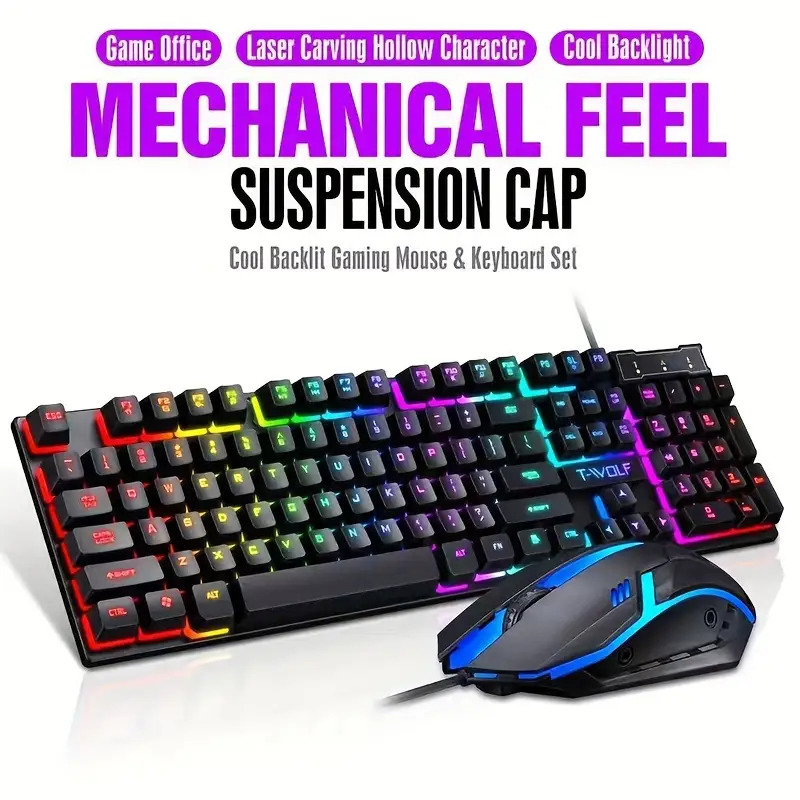 2pcs Black Wired Gaming Keyboa - đánh giá và giá Gaming Keyboard And Mouse For Xbox