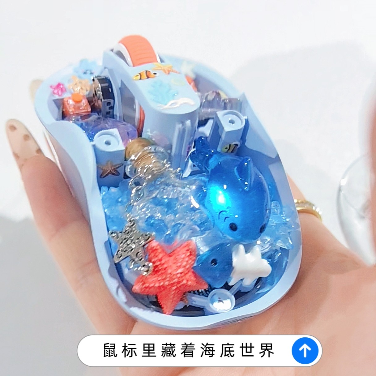 Whale/Starfish Handmade Transp - đánh giá và giá Keyboard Gaming Transparent