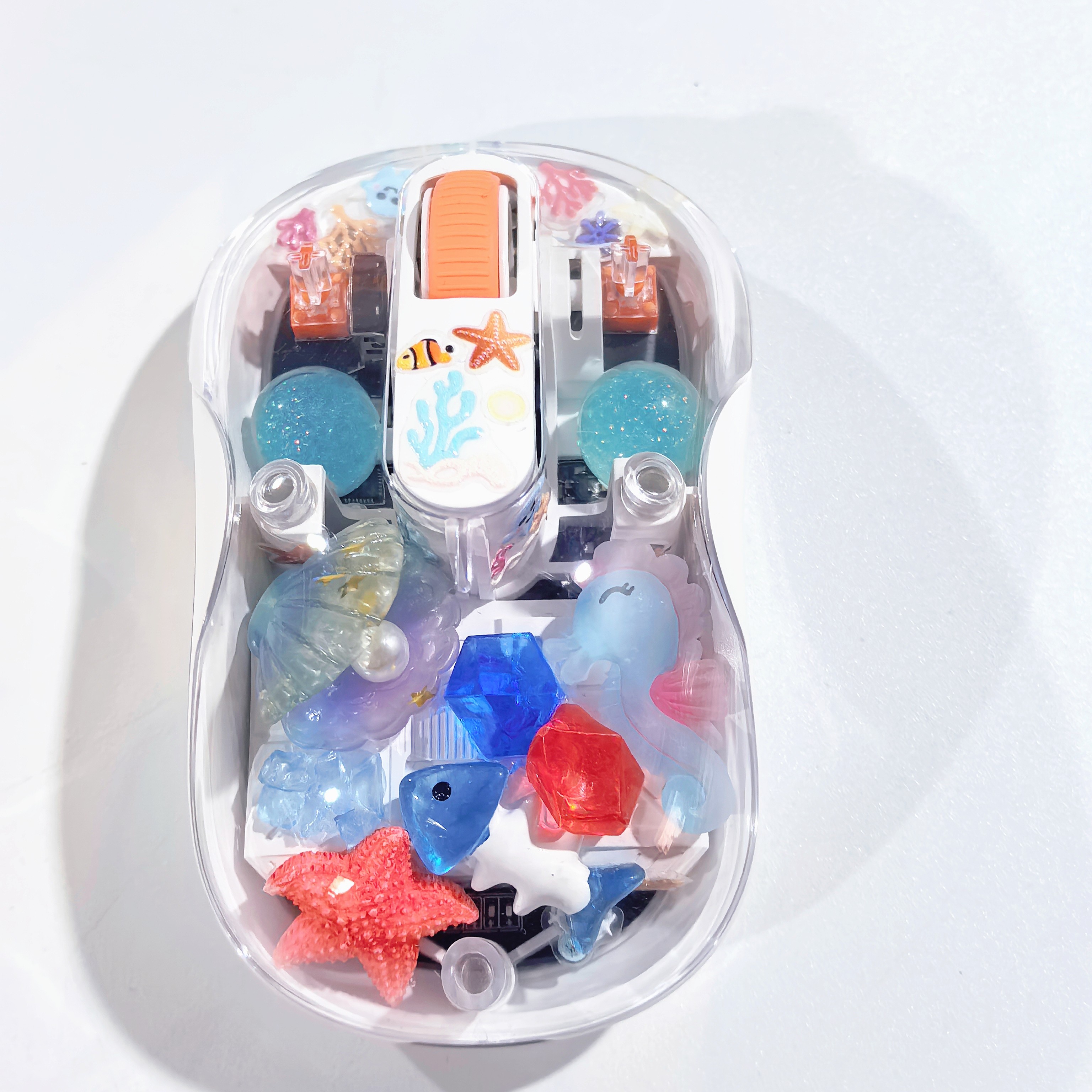 Whale/Starfish Handmade Transp - đánh giá và giá Keyboard Gaming Transparent