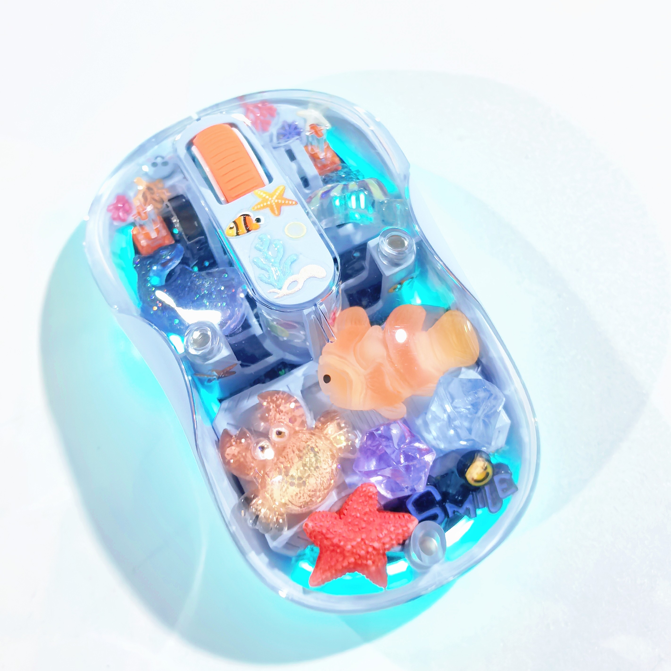 Whale/Starfish Handmade Transp - đánh giá và giá Keyboard Gaming Transparent